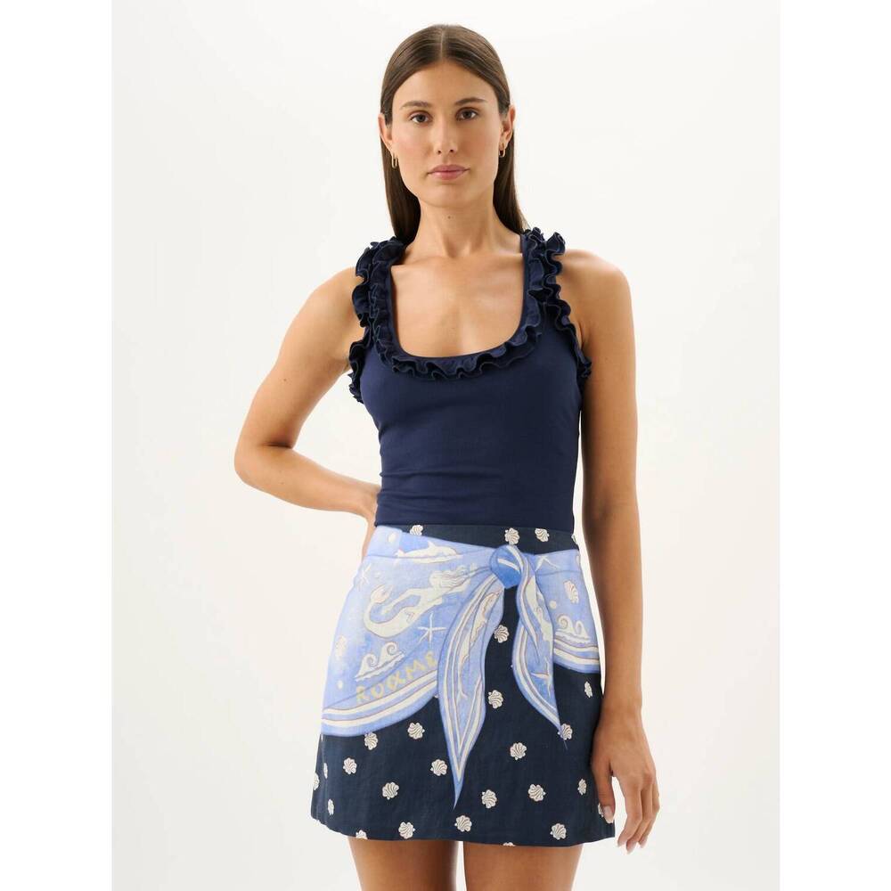 NEW ROAME paloma tank top in navy